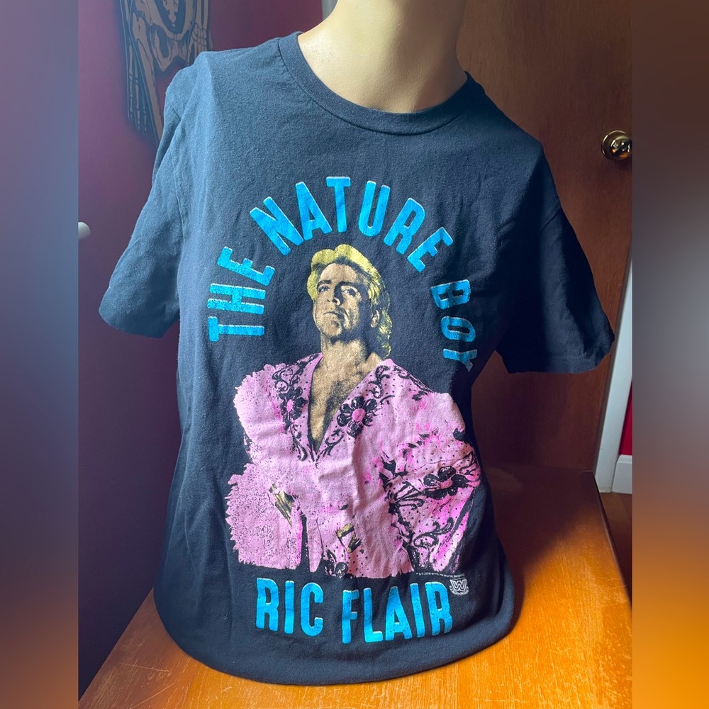 Black Graphic WWE Ric Flair T-shirt